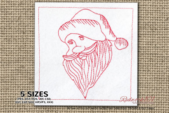 Santaclaus Face Bluework
