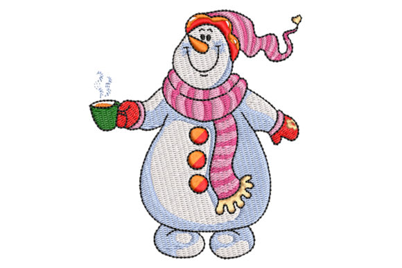 Snowman with Hot Chocolate